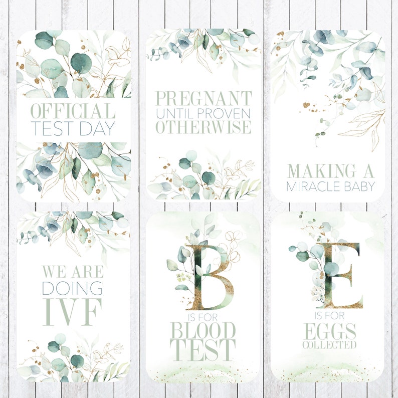 IVF Fertility Milestone Cards 4x6 Cards Printed Etsy Australia