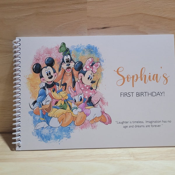 Mickey Guest Book - Etsy