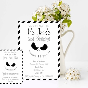 Nightmare before Christmas Birthday Invitation,  Edit and Print Your own Invitation