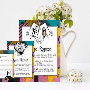 Recept Aanvraag Kaart, Recept Card, Bruidsdouche, Bruiloft, Keuken Thee, INSTANT DOWNLOAD