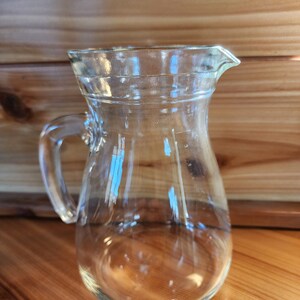 Glass Carafon Vin Carafe Jug Juice Water Wine Tip Jug Transparent