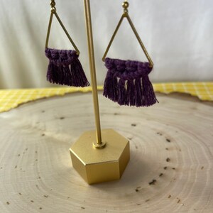 Triangle Macramé Earrings