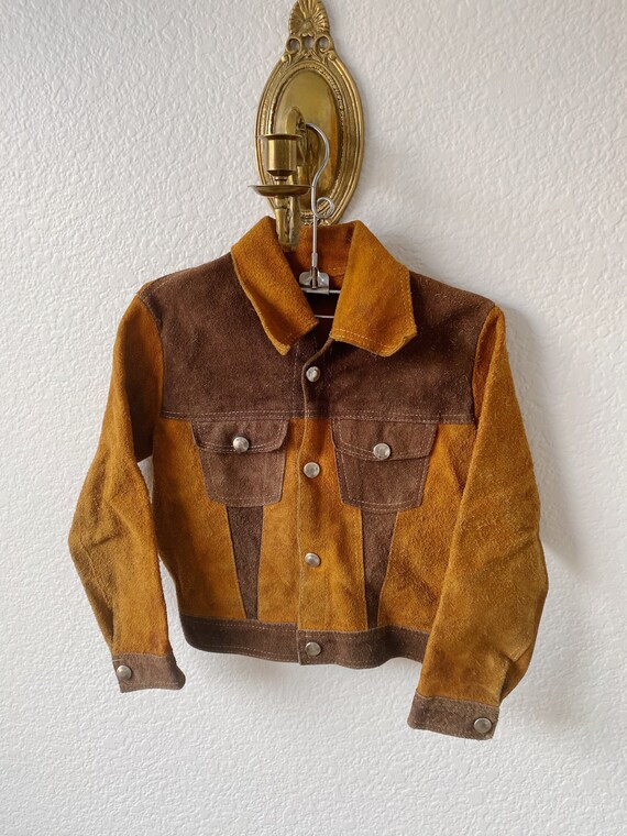 Vintage 70s Kids Suede Jacket