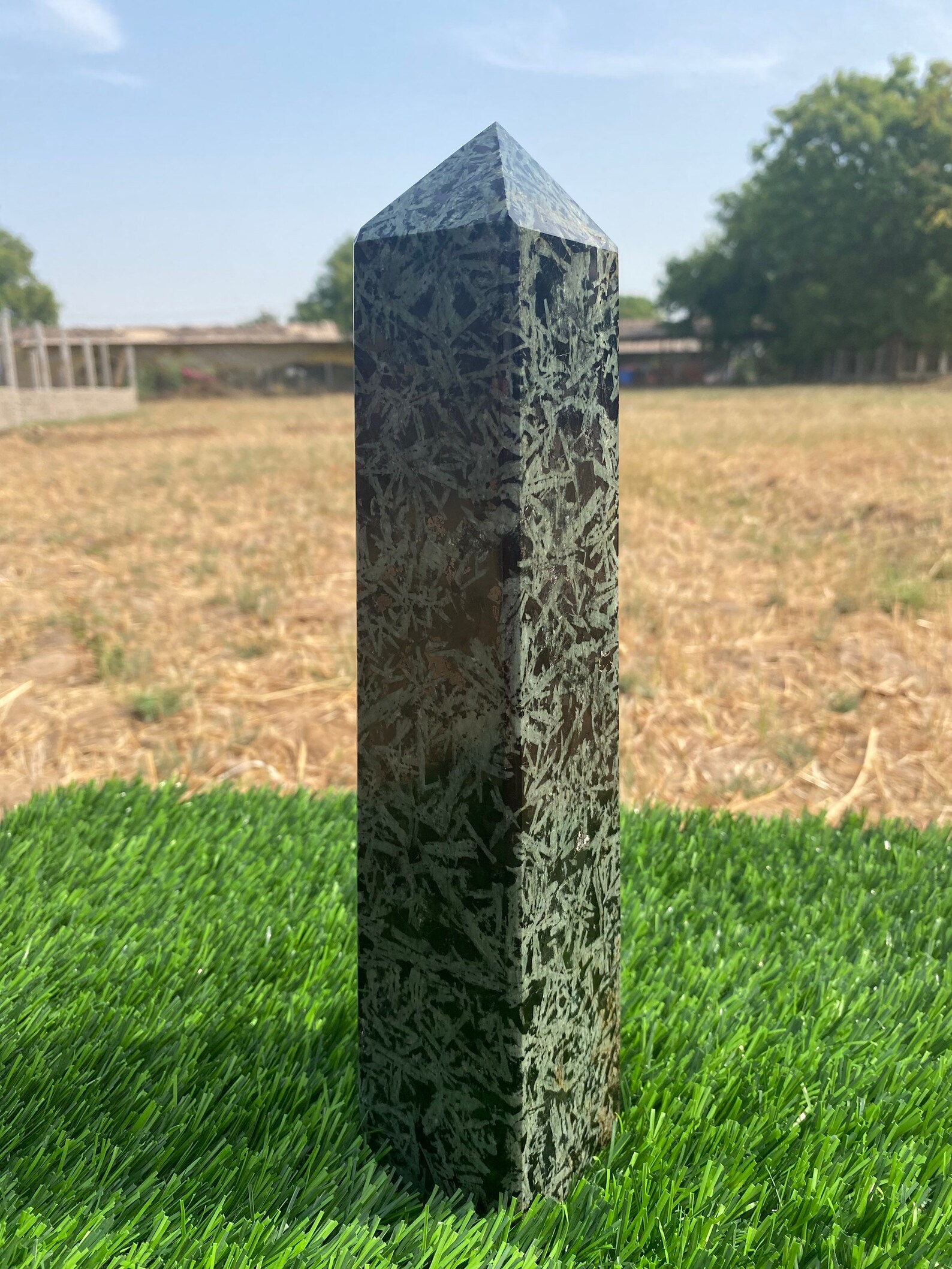 Large Crystal Tower Huge Gemstone Tower Etsy