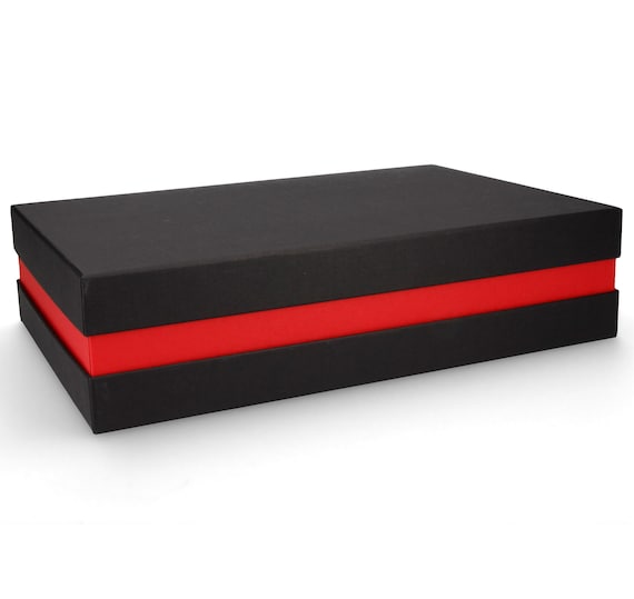 Premium-Geschenkbox Silber 33x8x22 cm Geschenkverpackung Made in Germany