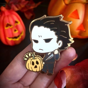 FanArt Enamel pin button - Michael Myers - Halloween - Mask - Costume