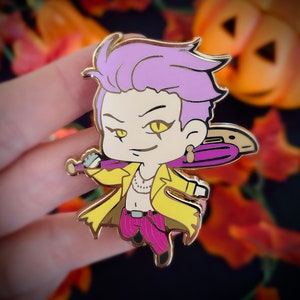 FANART enamel pin button - Trickster - killer