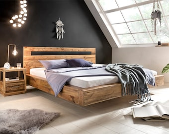 Woodkings Marton Bed 180x200 Wooden Bed Frame Double Bed Recycled Pine Bedroom Furniture
