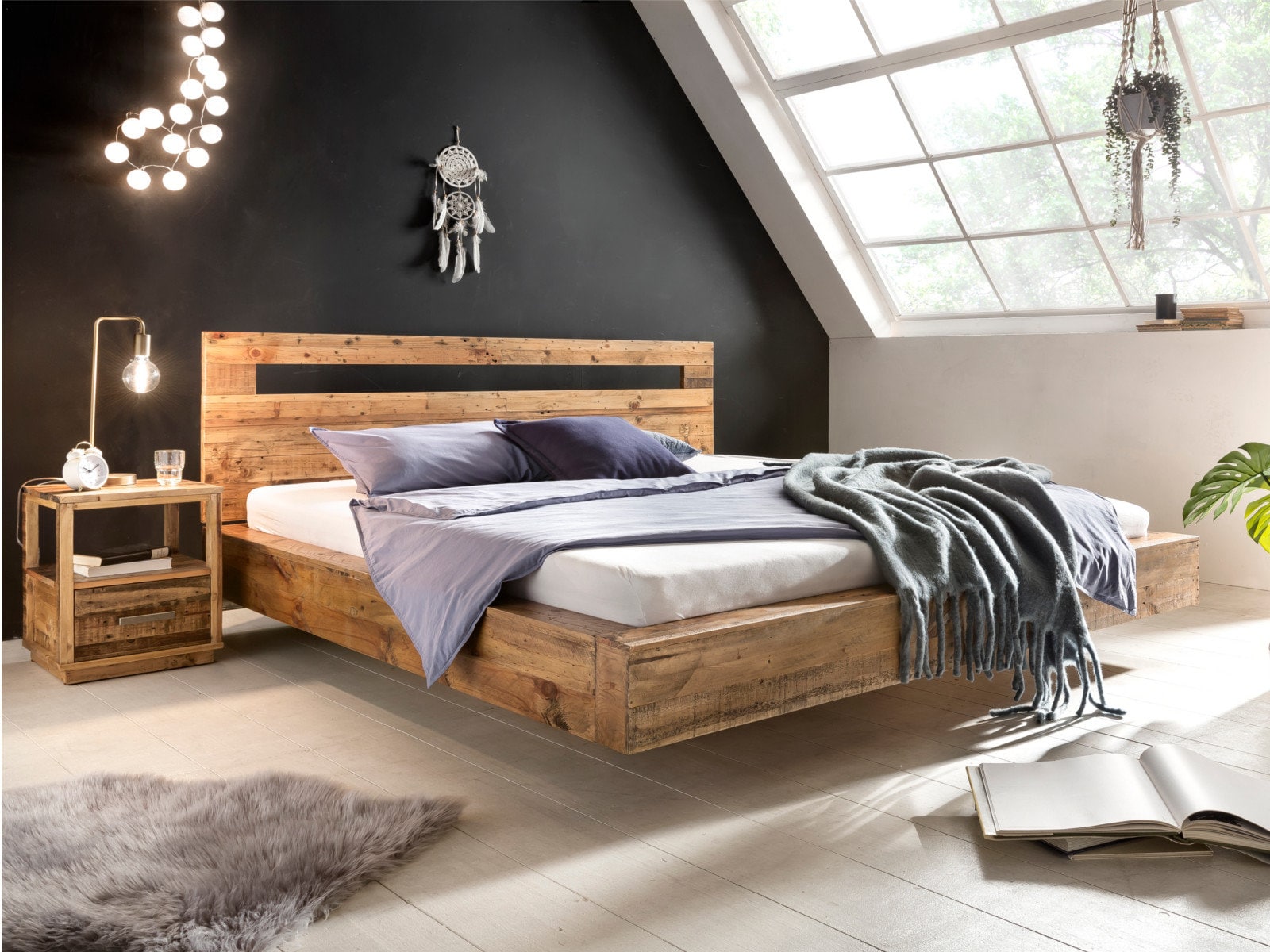 Woodkings Bed Marton 180x200 Wooden Bed Frame Double Bed - Denmark