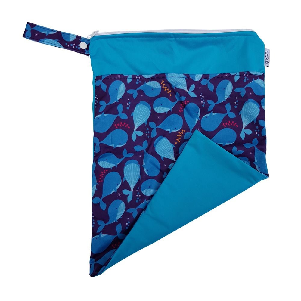 Medium Waterproof Wet Bag With Zip 30 X 40cm Blue Whales Etsy Singapore