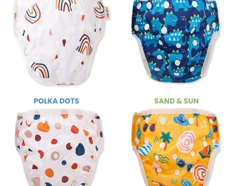 Waladi Reusable Swim Nappy One Size Fits Most Cute Design with Premium Quality