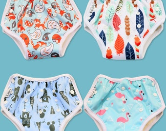 Reusable Bamboo Training Pants Diaper Newborn Baby Toddler Unisex Potty