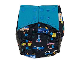 Vehicles Bamboo Charcoal Cloth Nappy