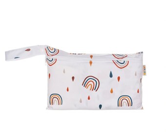 Pouch Wet Bag - Rainbow & Rain