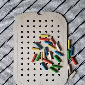 Lil HOUSE Pegboard Insert for Trofast Bin IKEA Flisat Table