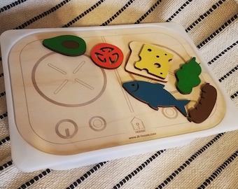 LiL HOUSE Spielküche Einsatz für Trofast Mülleimer IKEA Flisat Tisch, Flisat Kücheneinsatz, Holzeinsatz IKEA Sensory Bin Einsatz, Flisat Trofast
