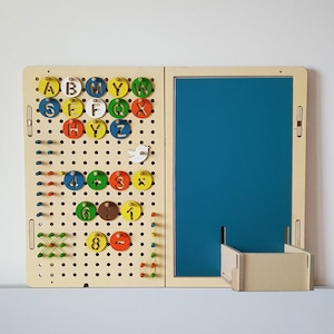 Tableau d'activités pour enfants LiL HOUSE, taille M ; Tableau occupé ; Tableau occupé ; Tableau d'activités ; jouet Montessori ; jouet d'activité ; panneau géographique ; panneau géographique ; panneau perforé ; panneau perforé