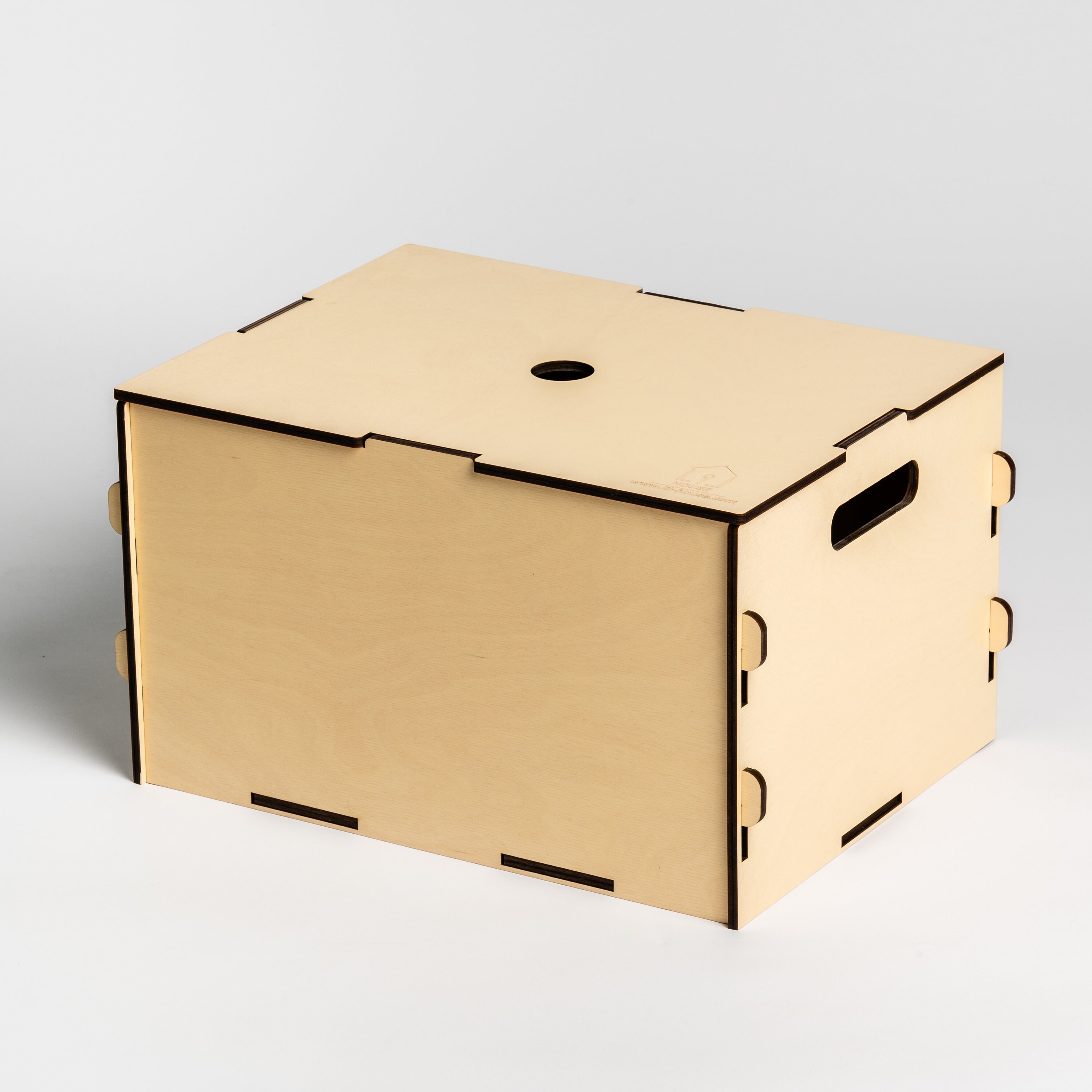 Lil HOUSE Wooden Box for Playhouse Accessories Toy Box Toy Organizer