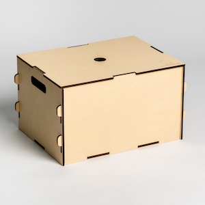 ¡RESERVADO! Caja de madera LiL HOUSE; Caja para juguetes; Organizador de juguetes; Caja para guardar juguetes; Caja; Juguete de actividades; Aprendizaje preescolar