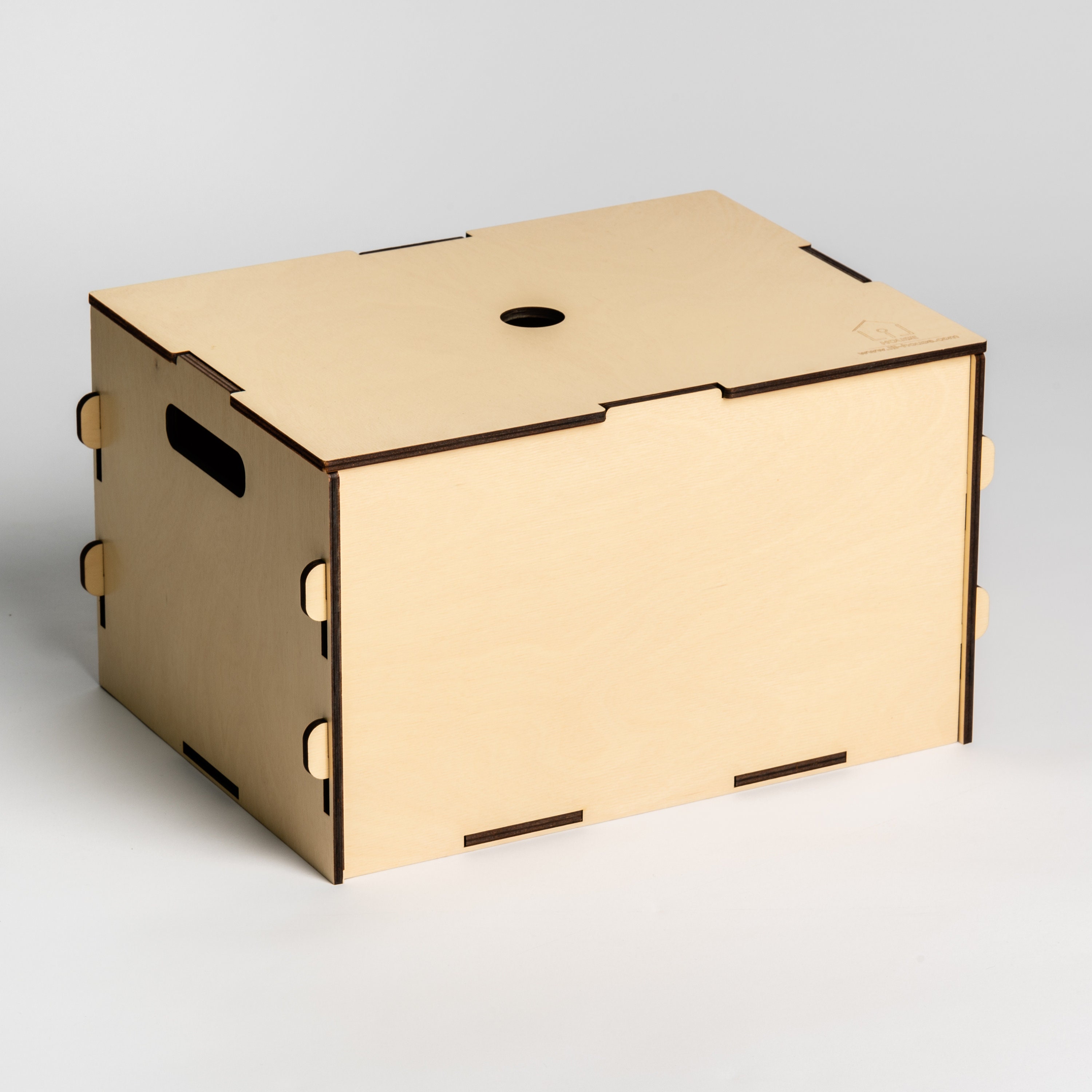 Lil HOUSE Wooden Box for Playhouse Accessories Toy Box Toy Organizer