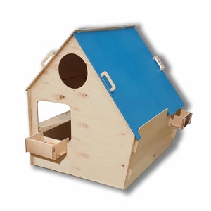 LiL HOUSE Montessori wooden playhouse, L size; Garden decor; Kids party; Indoor playhouse; Outdoor playhouse; Play house; Toy house; Natural