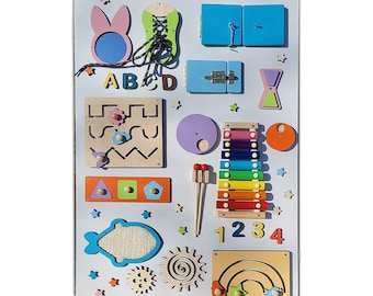 LiL HOUSE busy board; busy boards; busy board toddler; busy board baby; sensory board; Christmas gift; 1st birthday gift; activity board