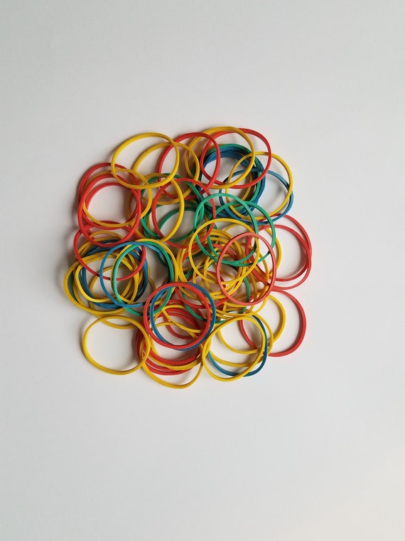 Lil HOUSE Colorful Rubber Bands Colourful for Pegboard Insert for