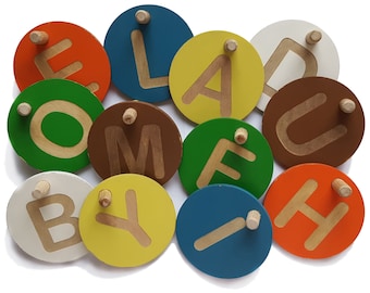 Alphabet for LiL HOUSE Montessori wooden playhouse; L size; Indoor playhouse; Outdoor playhouse; Activity house; Kids room decor; Accessory