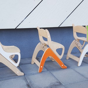 LiL HOUSE wooden kids chair with transformable height; Kids furniture; Kids room; Preschool chairs; Kids chair; Childrens chair; Natural