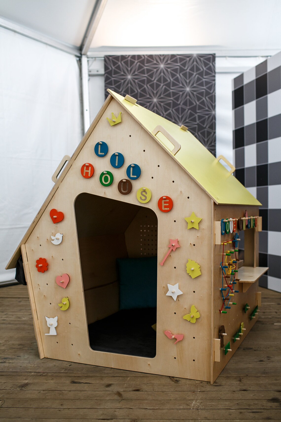 Doors for Lil HOUSE Montessori Wooden Playhouse L Size Indoor Playhouse