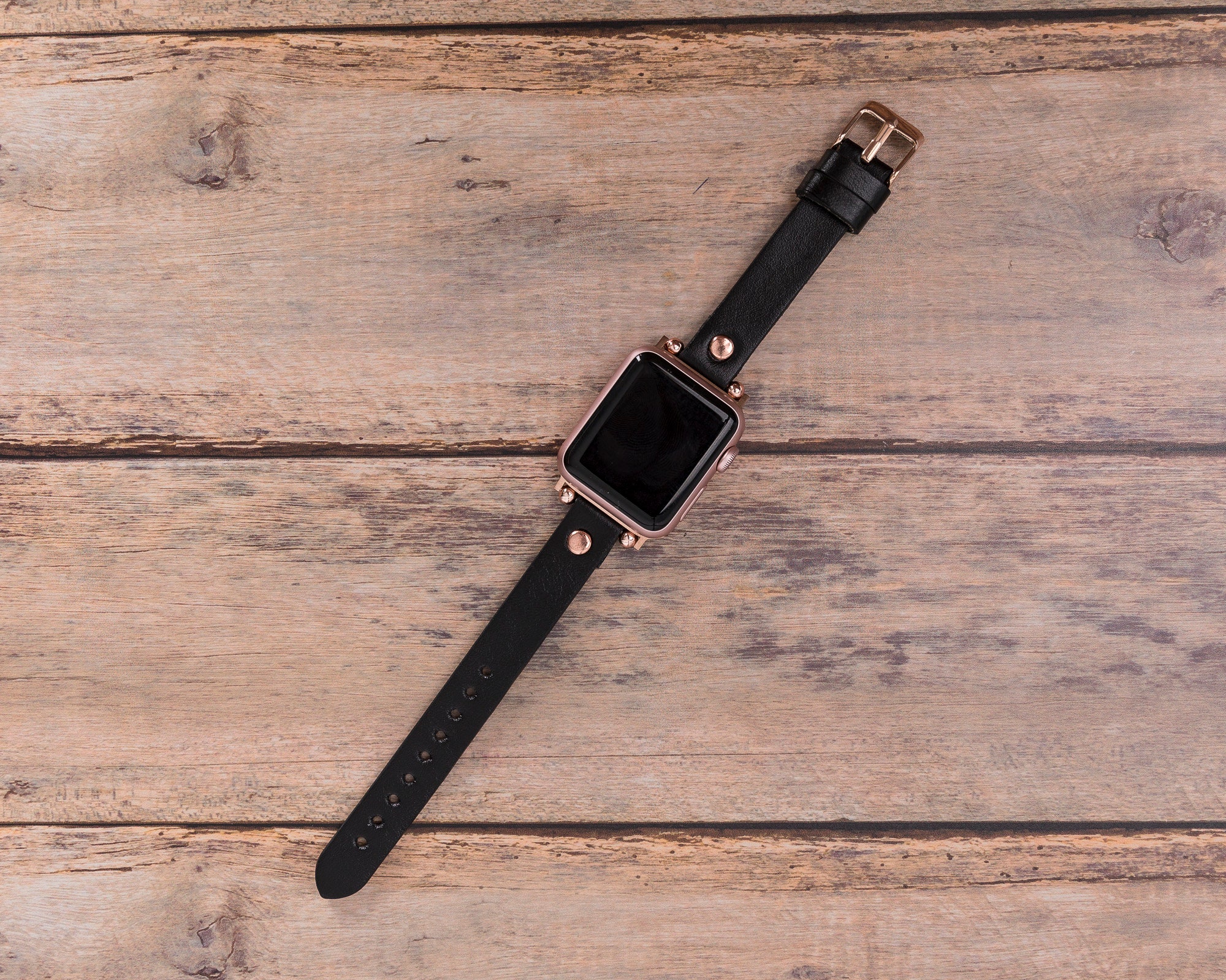 Apple Watch Band 40mm Women Thin Cute Beaded Leather Iwatch Etsy UK