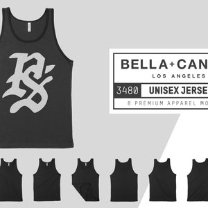Bella Canvas 3480 Unisex Jersey Tank Mockups