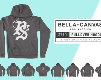Bluza z kapturem Bella Canvas 3719 Makiety