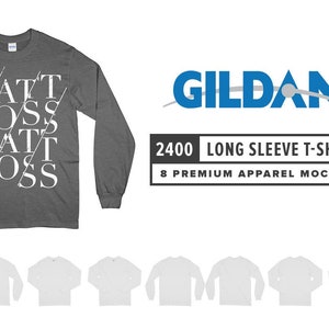 Gildan 2400 Unisex Langarm T-Shirt Mockups