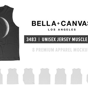 Bella Cavas 3483 Unisex Jersey Muskel Tank Mockups