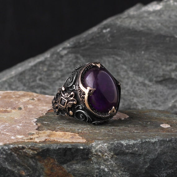 Mens amethyst jewellery sale