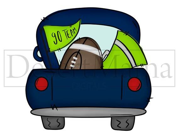 Sublimation Design Sketch Vintage Truck Watercolor Printable Navy And Green Football Truck Png Clip Art Tailgate Digital Download Clip Art Art Collectibles Safarni Org