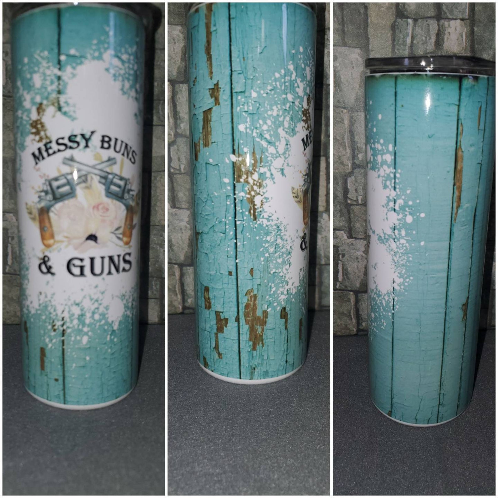 20 ounce sublimation guns and buns tumbler Etsy
