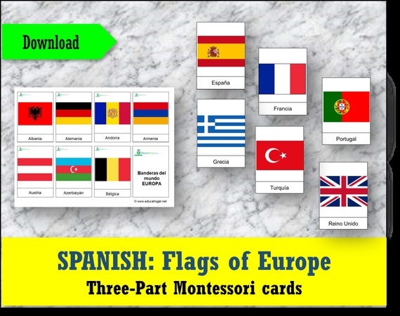 Flags of Europe Cards