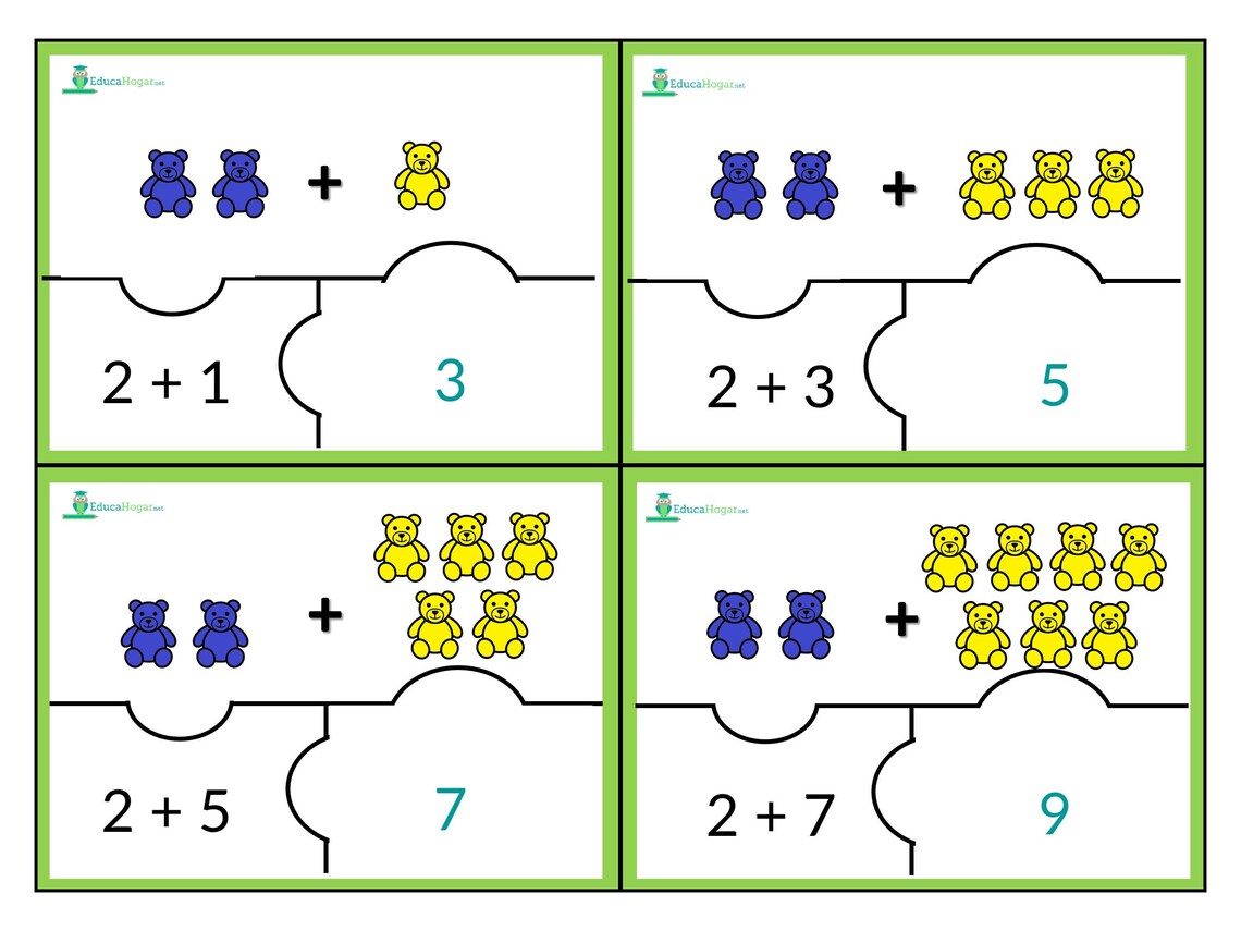20 Math Puzzles for Kids - Etsy