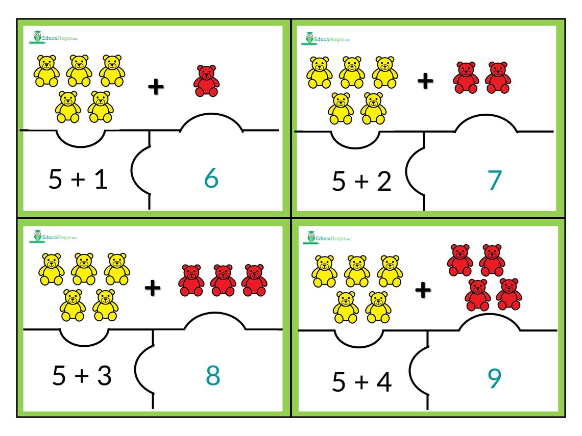 20 Math Puzzles for Kids - Etsy