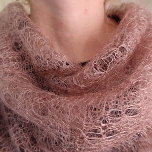 Ash Rose colour Orenburg shawl, shawl, square shape, wrap, cape, warm shawl, goat down,Handmade, soft shawl,handknitted,knitted shawl,wrap