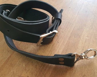 Leather crossbody shoulder strap for your tote bag
