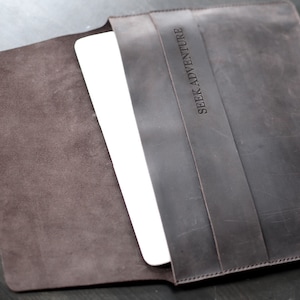 Macbook 12 inch case, 15 inch laptop sleeve, Leather laptop sleeve, Custom laptop sleeve - FREE PERSONALIZATION