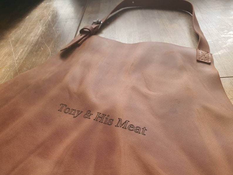 Personalized leather apron Housewarming gift Christmas gifts I do BBQ Kitchen apron Chef gift image 2