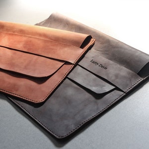 Dell Laptop Bag ~ Gift for her, Dell XPS case, Leather laptop sleeve, Leather laptop case