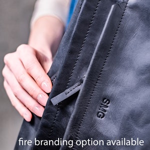 Ladies sling bag, chest bag, shoulder bag, brown leather sling image 3