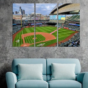 Arte de parede emoldurada do T-Mobile Park, impressão em tela de Seattle, decoração de impressão de pôster para decoração de casa e escritório, impressão de estádio, arte esportiva