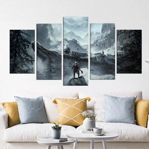 Large Wall Art Skyrim Video Game Art Greymoor Canvas Print - Etsy