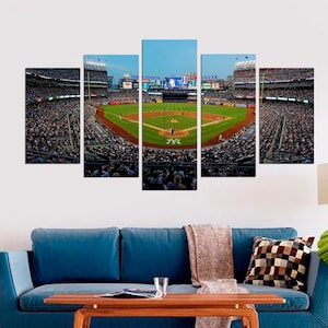 Yankee Stadium Große Wand Kunst, New York City Leinwand Druck Art Design, Décor für Hausdekoration, Fan Geschenk, Spiel Poster
